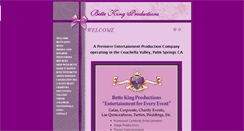 Desktop Screenshot of bettekingproductions.com